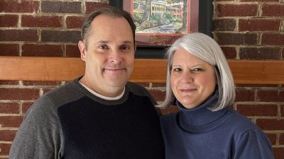 Marty Irvine ‘97, M.S. ‘00 and Anna Wegman Irvine ‘97, M.S. ‘00